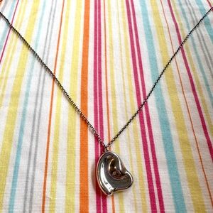Elsa Peretti Tiffany & Co. Closed Heart Necklace